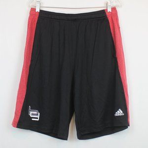 Adidas Climacool Drawstring Red Black Basketball Shorts with Pockets